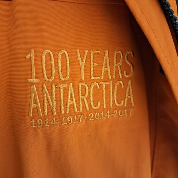 Linblad Expedition Size M Orange Hooded Coat Antartica Layering System - Picture 2 of 10